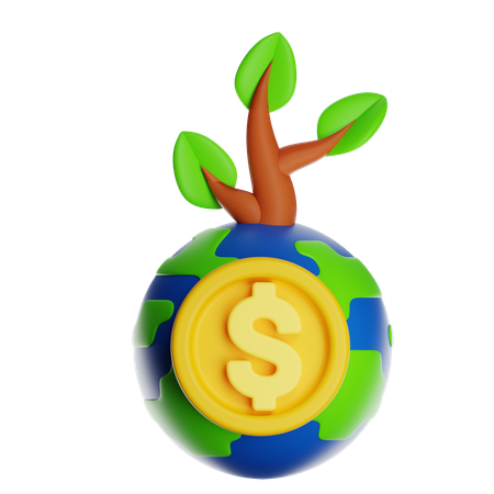 Global money  3D Icon