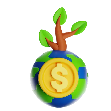 Global money  3D Icon