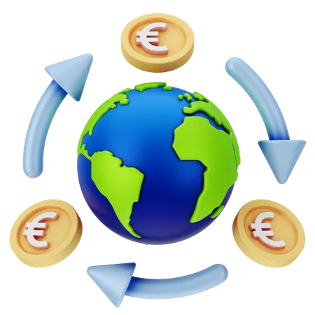 Global Money  3D Icon