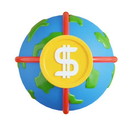 Global Money  3D Icon