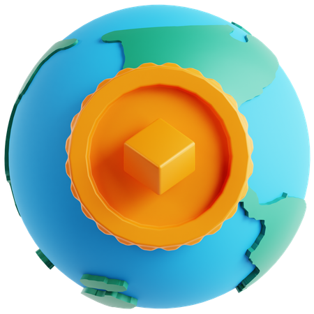 Global Money  3D Icon