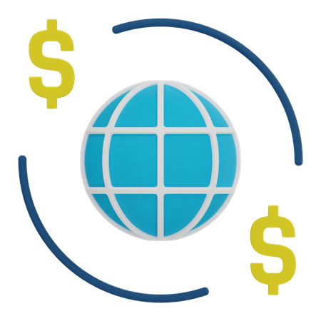 Global Money 3D Illustration
