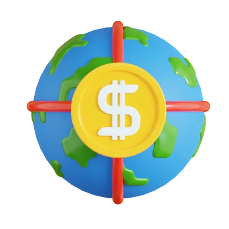 Global Money  3D Icon