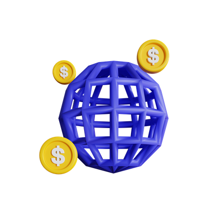 Global Money  3D Icon