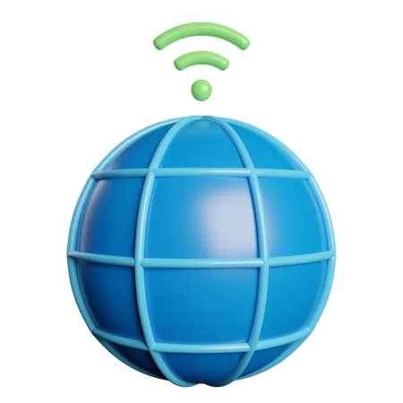 Global Network Conncetion 3D Icon