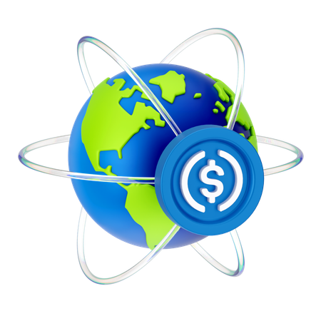 Global network  3D Icon