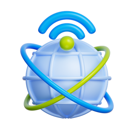 Global Network  3D Icon