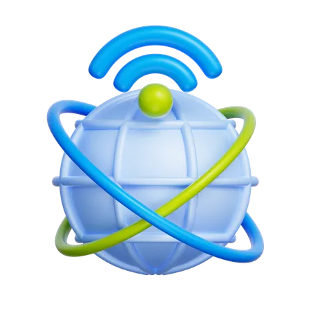 Global Network  3D Icon