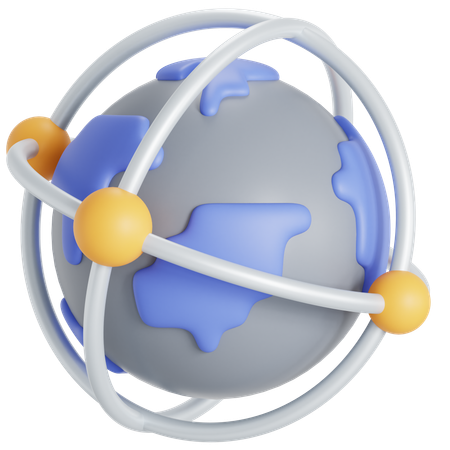 Global Network  3D Icon