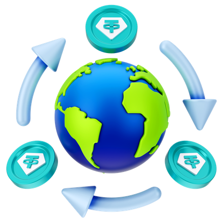 Global network  3D Icon