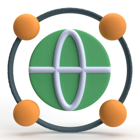 Global Network  3D Icon