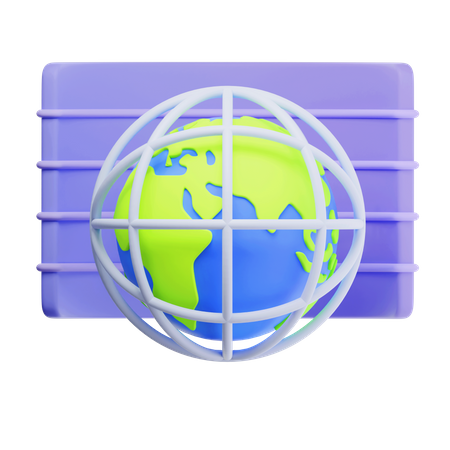 Global Network  3D Icon