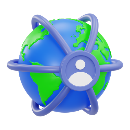 Global network  3D Icon
