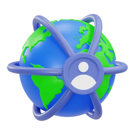 Global network  3D Icon