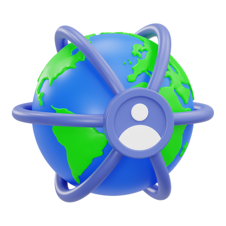 Global network  3D Icon