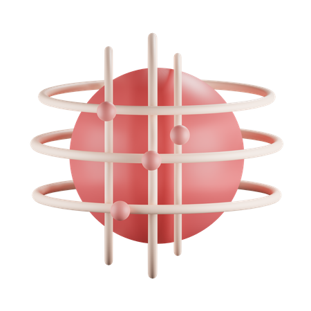 Global Network  3D Icon