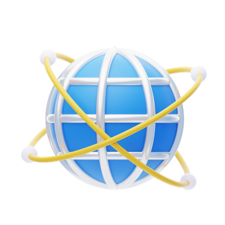 Global Network  3D Icon