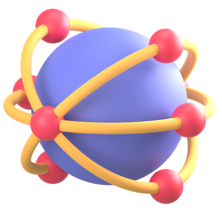 Global Network  3D Icon