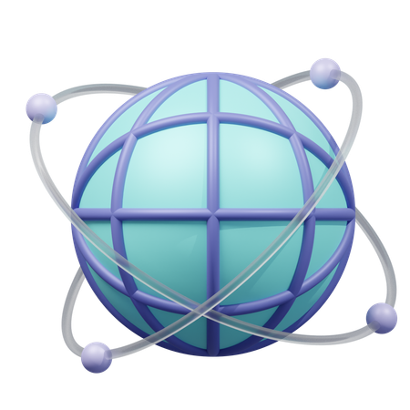 Global Networking  3D Icon