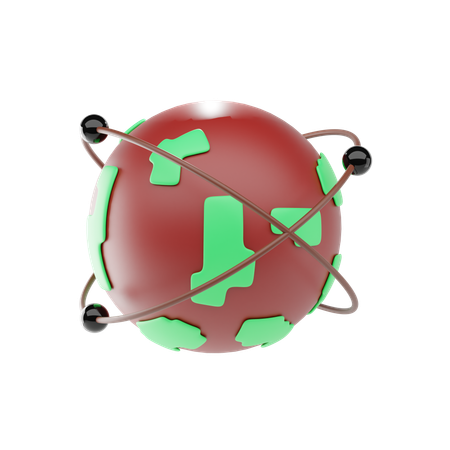 Global Networking  3D Icon