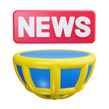 Global News  3D Icon