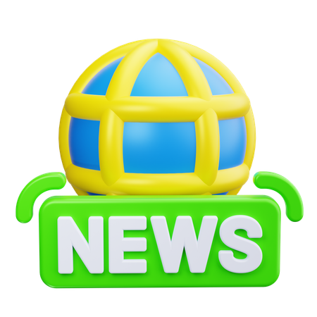 Global News  3D Icon