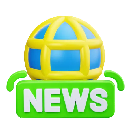 Global News  3D Icon