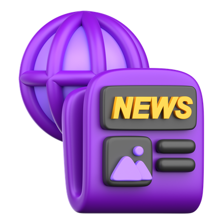 Global News  3D Icon