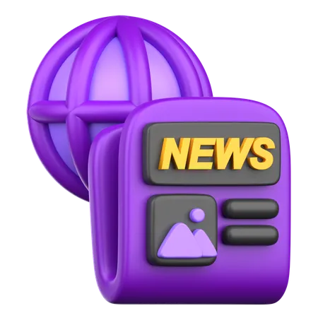 Global News  3D Icon