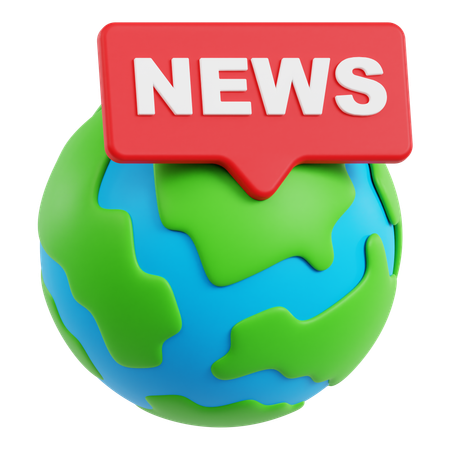 Global News  3D Icon