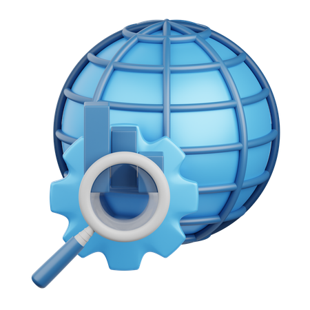 Global optimization  3D Icon