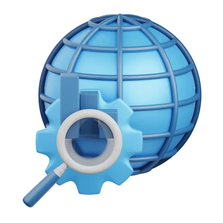 Global optimization  3D Icon