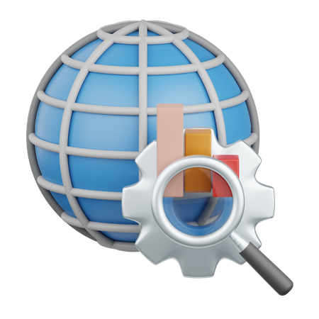 Global optimization  3D Icon