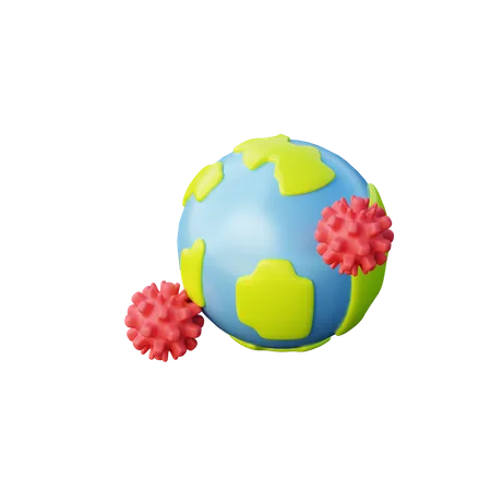 Global Pandemic 3D Illustration