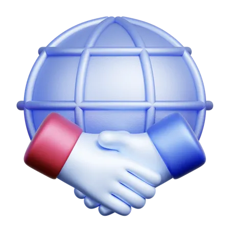Global Partnership  3D Icon