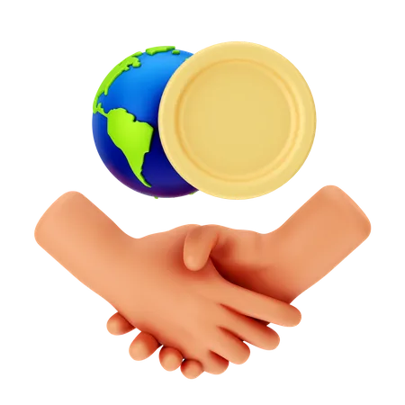 Global Partnership  3D Icon