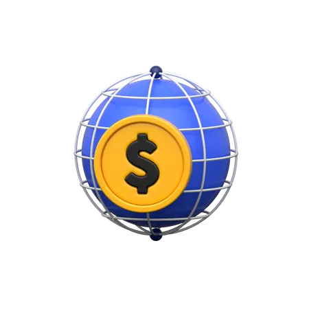Global Payment 3 D Icon Represents Worldwide Financial Transactions Featuring Dynamic Elements In A Three Dimensional Depiction Of A Global Payment Network 3D Icon
