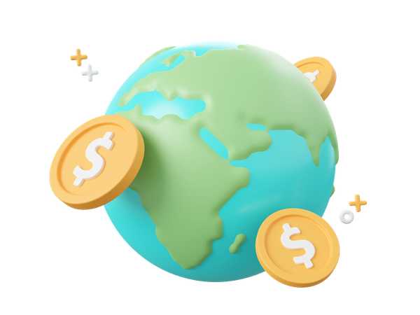Global Payment  3D Icon