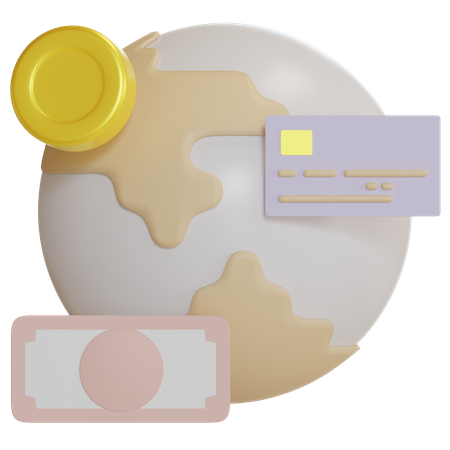 Global Payment  3D Icon