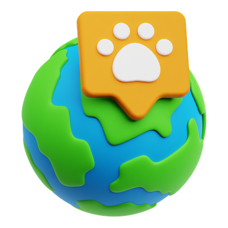 Global Pet  3D Icon