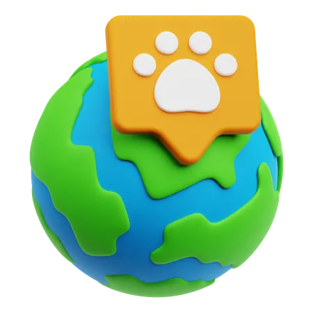 Global Pet  3D Icon