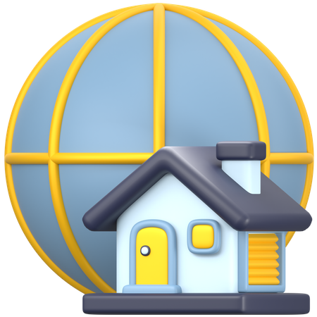 Global Property  3D Icon