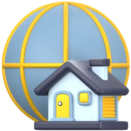 Global Property  3D Icon