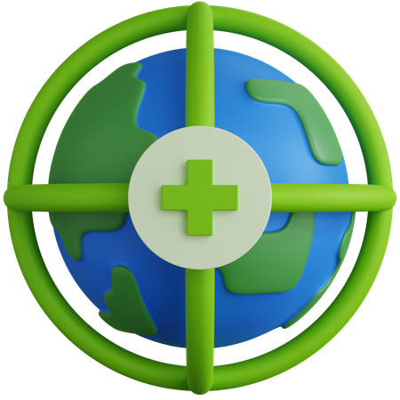Global Protection  3D Icon