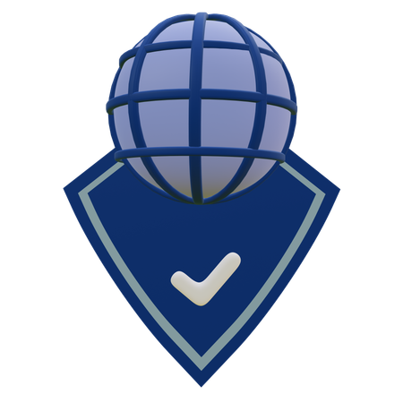 Global Protection  3D Icon