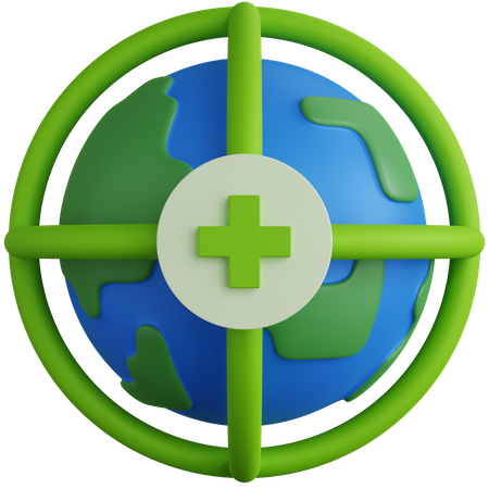 Global Protection  3D Icon