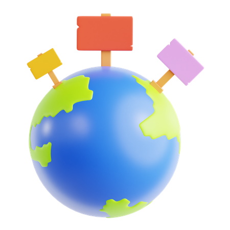 Global Protest  3D Icon