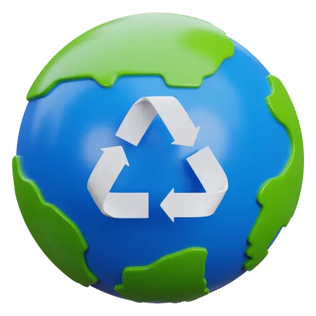 Global Recycling  3D Icon