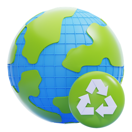 Global Recycling  3D Icon