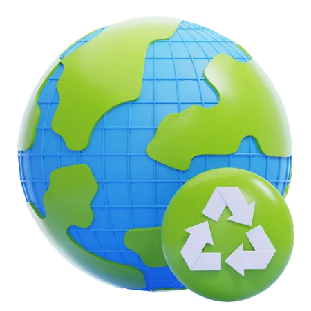 Global Recycling  3D Icon